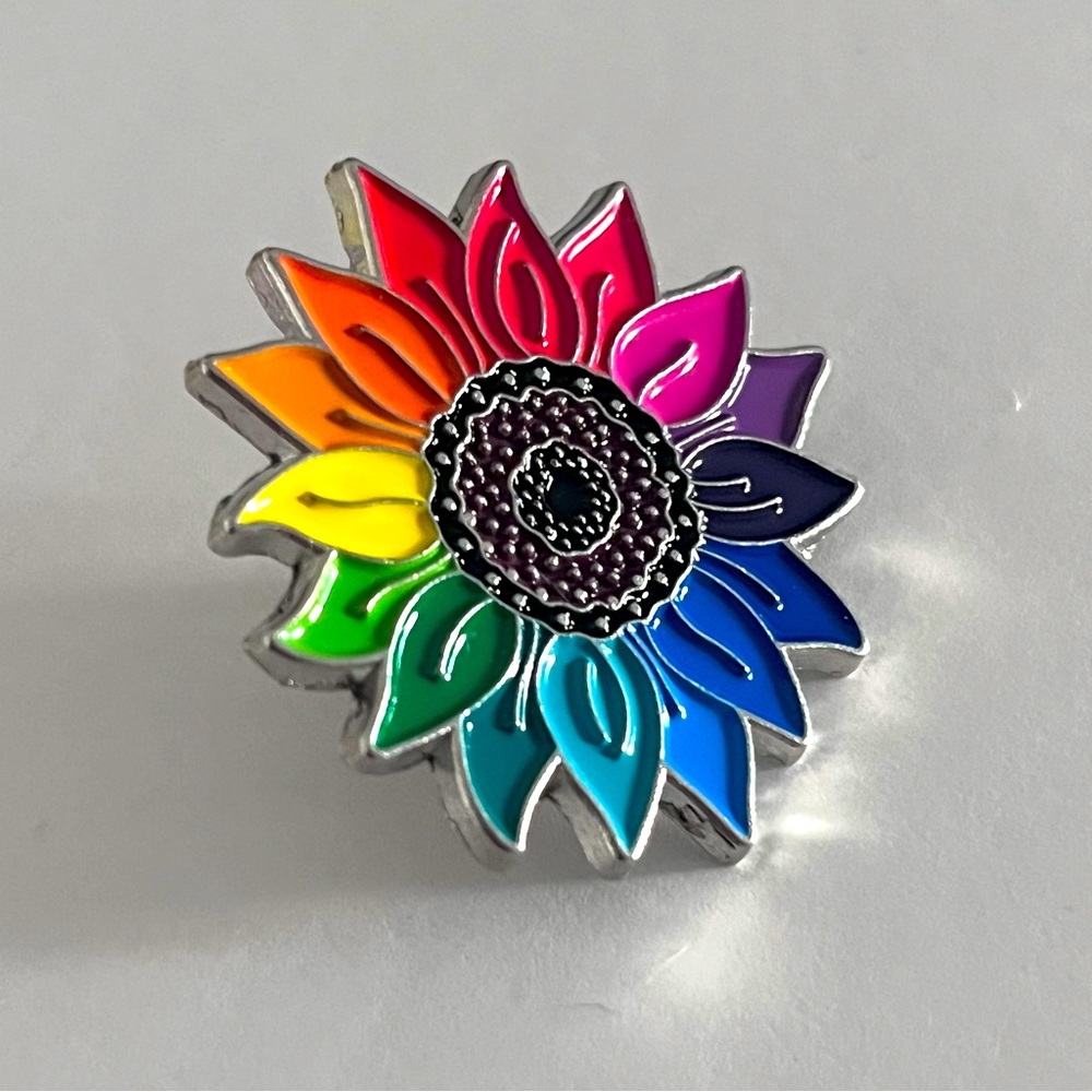 Colorful Sunflower Brooch